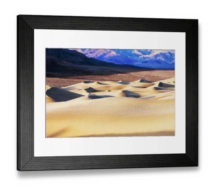 Framed Print : Mesquite Sand Dunes with Grapevine Mountains in background, Death Valley, California, USA Framed Print : Mesquite Sand Dunes with Grapevine Mountains in background, Death Valley, California, USA