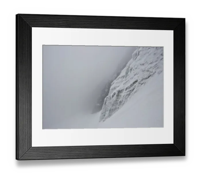 Framed Print : Snow, ice formations, glaciers and rime on Mount Stanley, Kilembe Route, Rwenzori National Park, Kasese District, Uganda