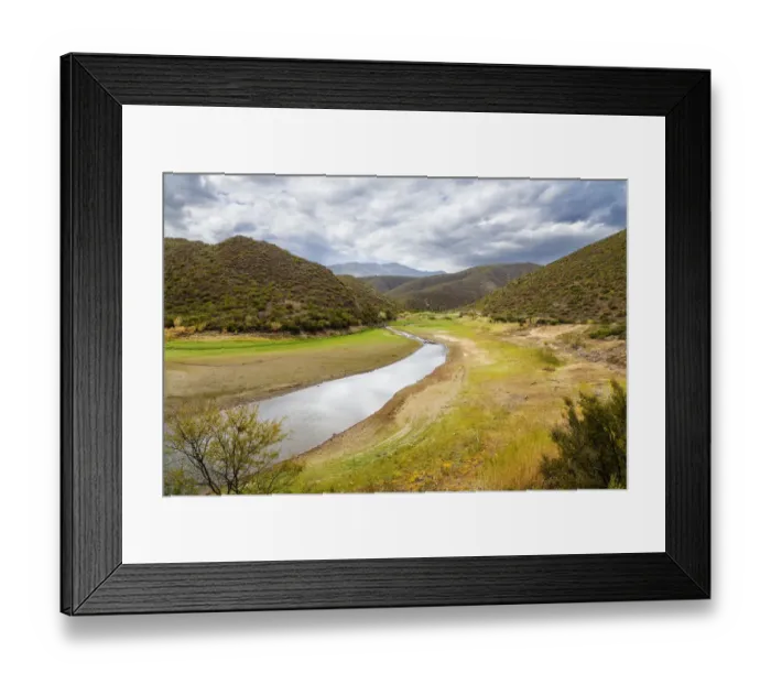 Framed Print : The Caltzdorp river valley Framed Print : The Caltzdorp river valley