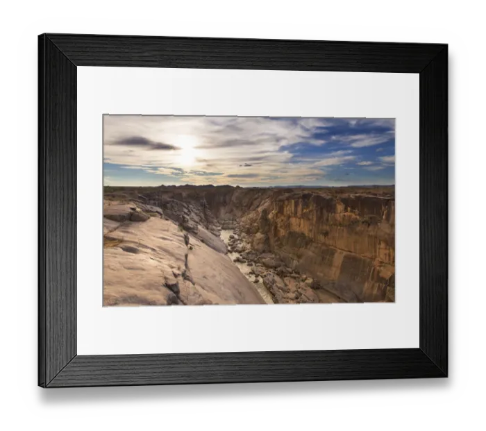 Framed Print : Augrabies waterfall in late afternoon, Northern Cape, South Africa Framed Print : Augrabies waterfall in late afternoon, Northern Cape, South Africa