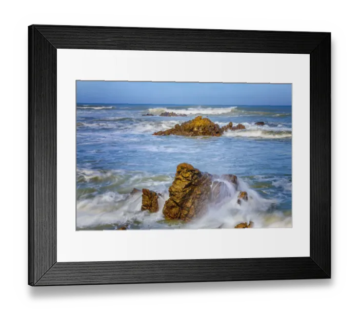 Framed Print : scenic view of Aghulas coast, the most Southern point of Africa