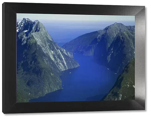 Aerial view of Milford Sound, New Zealands South Island