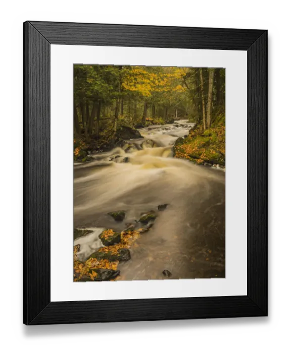 Framed Print : Stream in autumn, Upper Peninsula, Michigan, USA Framed Print : Stream in autumn, Upper Peninsula, Michigan, USA