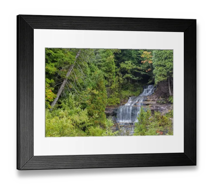 Framed Print : Alger Falls in autumn, Munising, Upper Peninsula, Michigan, USA Framed Print : Alger Falls in autumn, Munising, Upper Peninsula, Michigan, USA