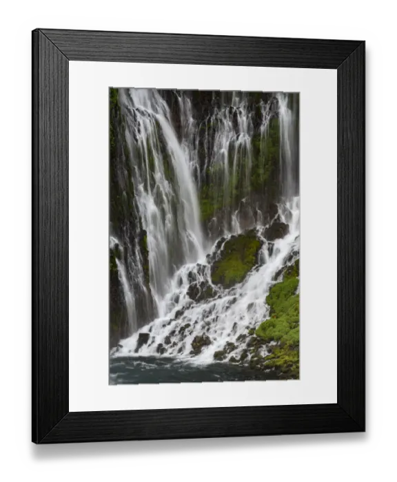 Framed Print : Landscape with Burney Falls, Macarthur-Burney Falls Memorial State Park, Shasta County, California, USA Framed Print : Landscape with Burney Falls, Macarthur-Burney Falls Memorial State Park, Shasta County, California, USA