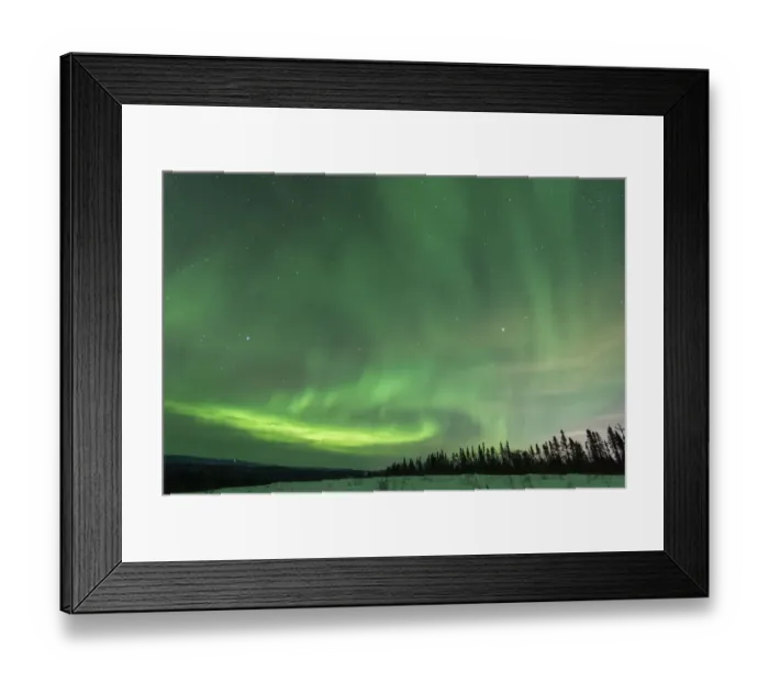 Framed Print : Scenic landscape with Aurora Borealis, Fairbanks, Alaska, USA Framed Print : Scenic landscape with Aurora Borealis, Fairbanks, Alaska, USA