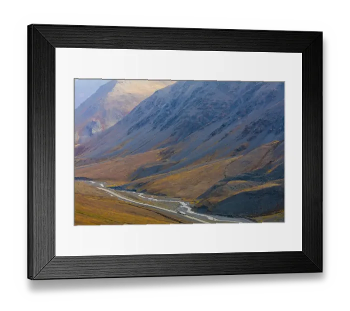 Framed Print : Road near Atigun Pass, Alaska, USA