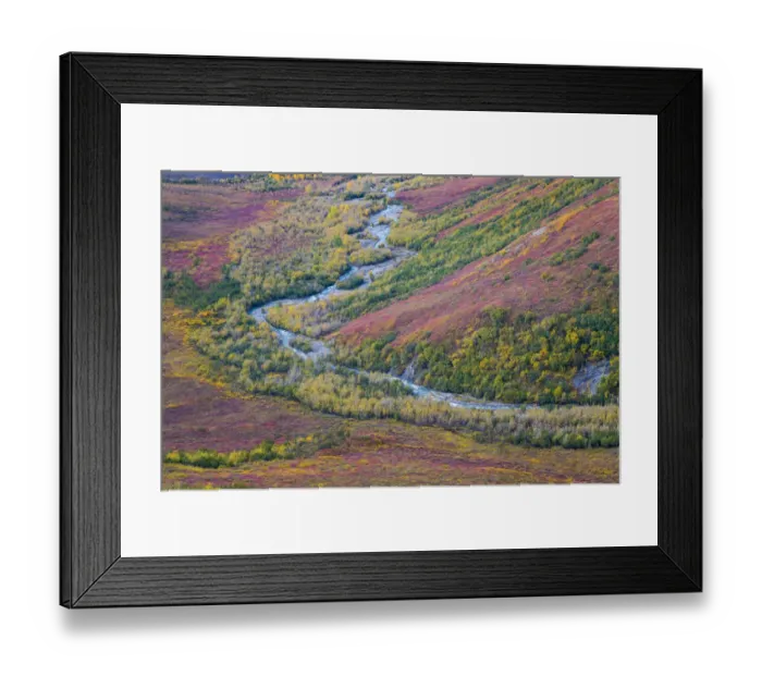 Framed Print : Dietrich River near Brooks Range, Alaska, USA