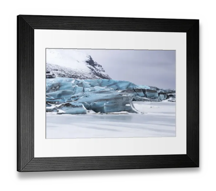 Framed Print : Huge chunks of ice pushed into frozen lagoon, Skaftafelljokull Glacier, Skaftafell National Park, Southwest Iceland, Iceland Framed Print : Huge chunks of ice pushed into frozen lagoon, Skaftafelljokull Glacier, Skaftafell National Park, Southwest Iceland, Iceland