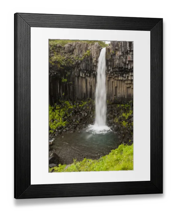 Framed Print : Svartifoss waterfall, Skaftafell National Park, Southeast Iceland, Iceland Framed Print : Svartifoss waterfall, Skaftafell National Park, Southeast Iceland, Iceland