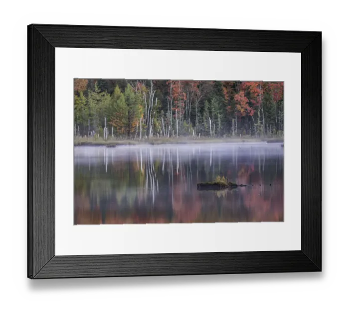Framed Print : Autumn colors and mist reflecting on Council Lake at sunrise, Hiawatha National Forest, Michigan, USA Framed Print : Autumn colors and mist reflecting on Council Lake at sunrise, Hiawatha National Forest, Michigan, USA