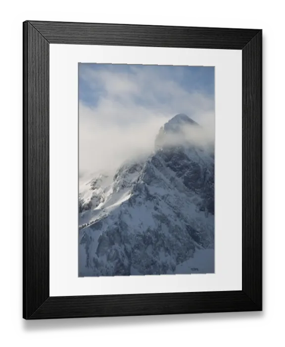 Framed Print : Clouds over snowy mountain landscape, San Juan Mountains, Colorado, USA Framed Print : Clouds over snowy mountain landscape, San Juan Mountains, Colorado, USA