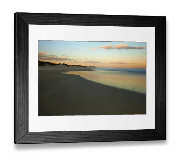Framed Print : Tranquil Seascape Landscape at Kenton-On-Sea, Eastern Cape Province, South Africa