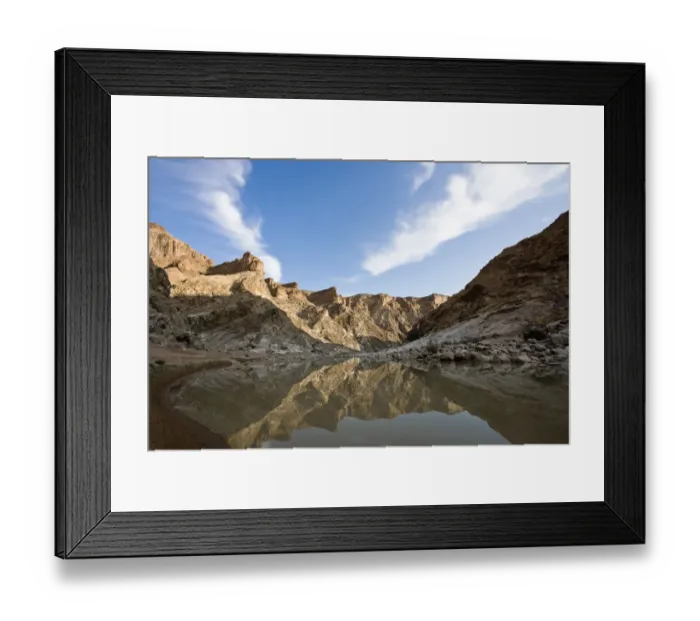Framed Print : Scenic view of Fish River and reflections along Fish River Hiking Trail, Ai-Ais Richtersveld Transfrontier Park, Karas Region, Namibia Framed Print : Scenic view of Fish River and reflections along Fish River Hiking Trail, Ai-Ais Richtersveld Transfrontier Park, Karas Region, Namibia