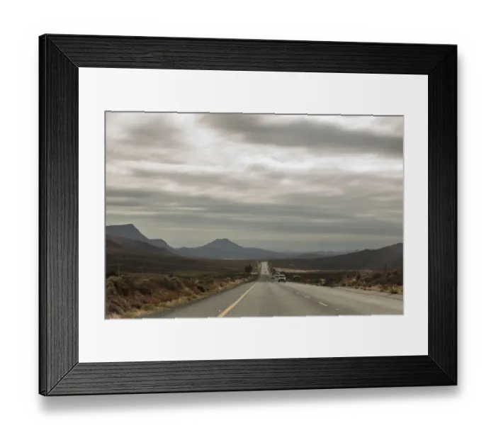Framed Print : Wide shot of gray clouds over road, Cape Town, Western Cape, South Africa Framed Print : Wide shot of gray clouds over road, Cape Town, Western Cape, South Africa