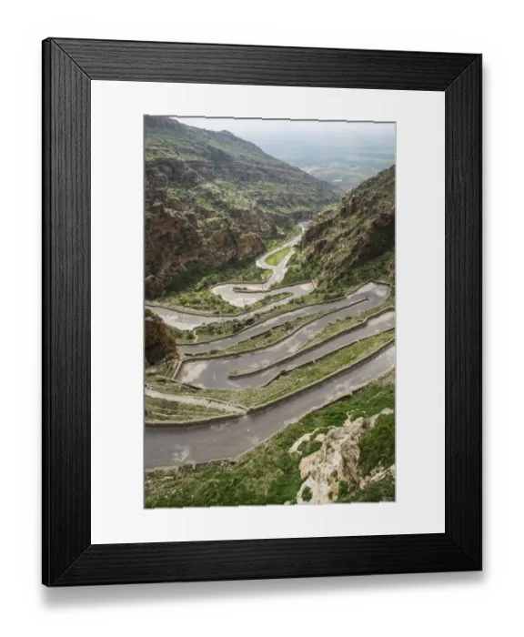 Framed Print : Zigzag road leading to Rabban Hormizd Monastery, Al-Kosh, Kurdistan, Iraq Framed Print : Zigzag road leading to Rabban Hormizd Monastery, Al-Kosh, Kurdistan, Iraq