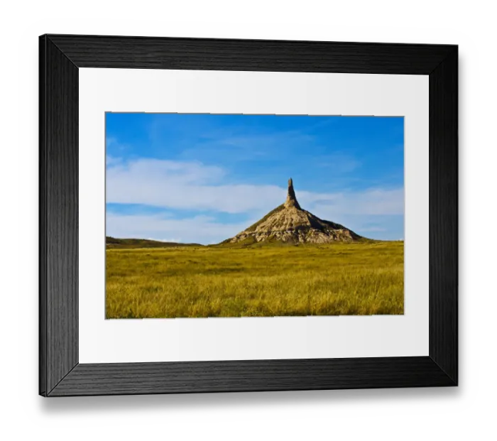 Framed Print : Chimney Rock, Kimball, Nebraska, USA Framed Print : Chimney Rock, Kimball, Nebraska, USA