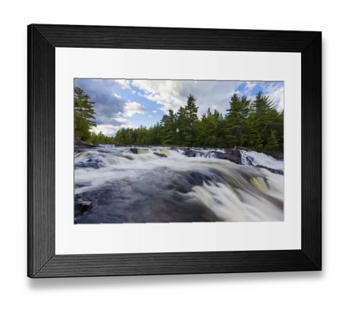 Framed Print : Grand Pitch on East Branch of Penobscot River, International Appalachian Trail, Baxter State Park, Maine, USA