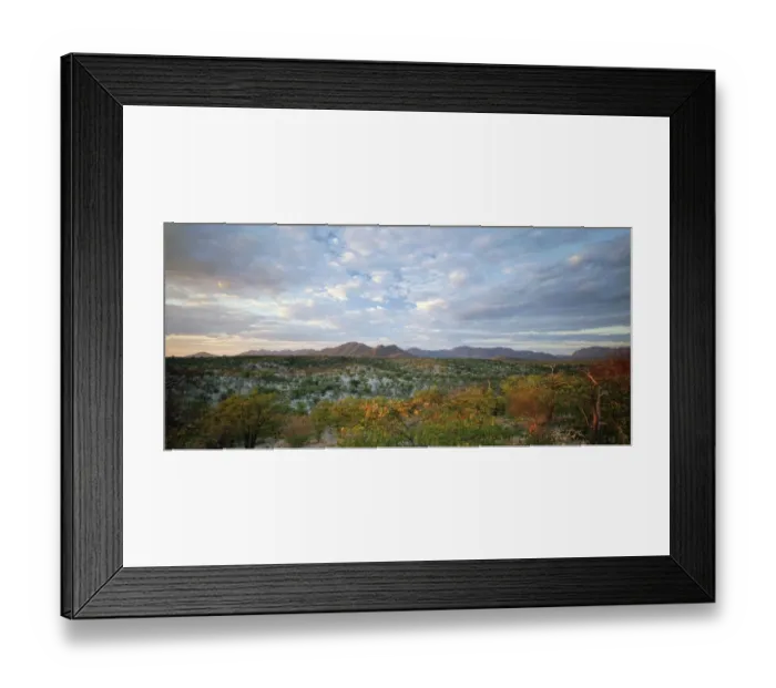 Framed Print : Landscape View at Sunset Framed Print : Landscape View at Sunset