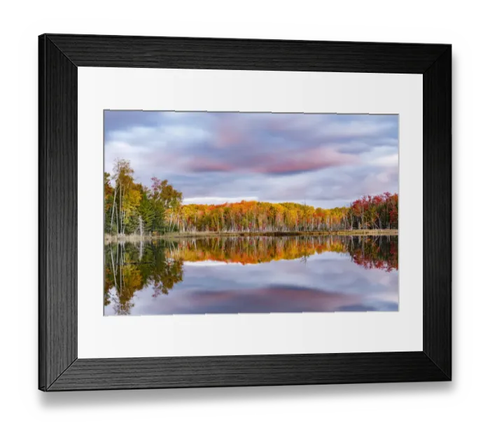 Framed Print : Red Jack Lake and sunrise reflection, Alger County, Upper Peninsula of Michigan, USA Framed Print : Red Jack Lake and sunrise reflection, Alger County, Upper Peninsula of Michigan, USA