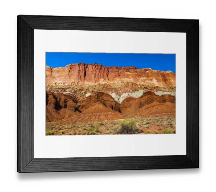 Framed Print : Capitol Reef Sandstone Mountain, Capitol Reef National Park, Torrey, Utah, USA Framed Print : Capitol Reef Sandstone Mountain, Capitol Reef National Park, Torrey, Utah, USA