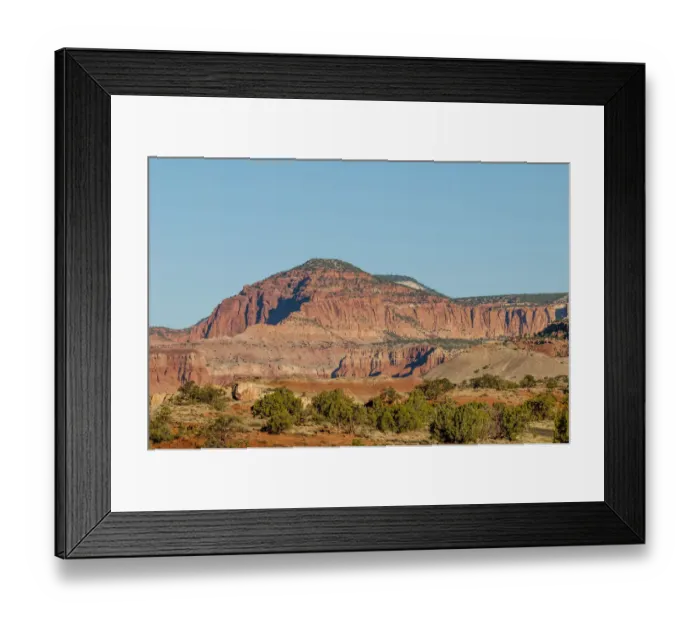 Framed Print : Scenic view of mountain, Capitol Reef National Park, Utah, USA