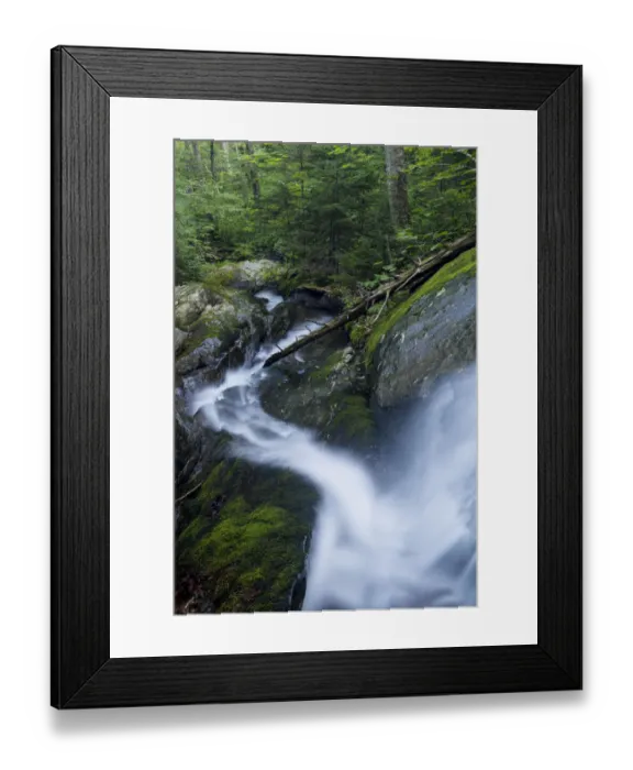 Framed Print : Waterfall on Dowsville Brook in Duxbury, Vermont, USA Framed Print : Waterfall on Dowsville Brook in Duxbury, Vermont, USA