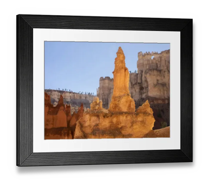 Framed Print : Bryce Canyon and Hoodoos along Peekaboo Loop Trail, Bryce Canyon National Park, Utah, USA