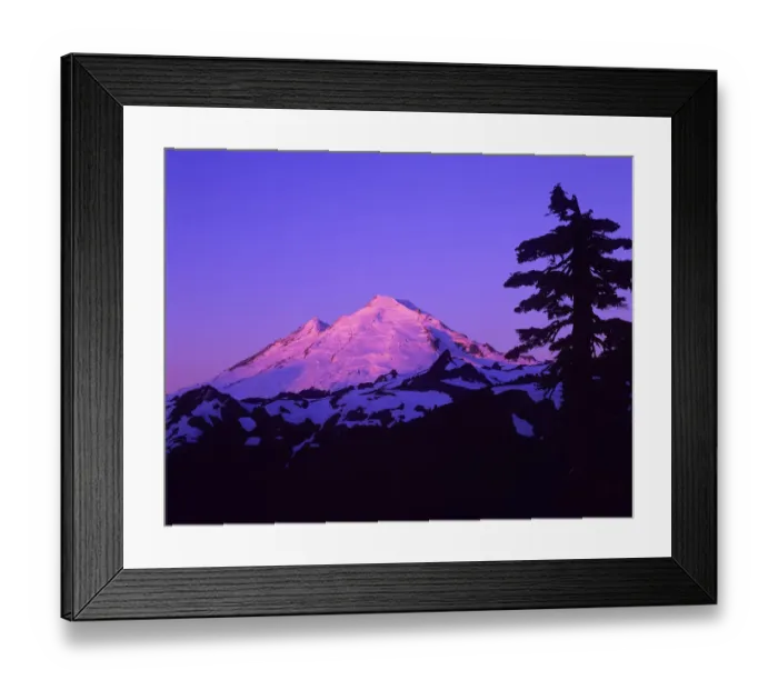 Framed Print : View from Kulshan Ridge at Mount Baker at sunrise, Mount Baker Recreation Area, Washington State, USA Framed Print : View from Kulshan Ridge at Mount Baker at sunrise, Mount Baker Recreation Area, Washington State, USA