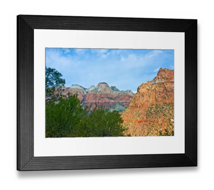 Framed Print : Rock formations in Zion National Park, Utah, USA Framed Print : Rock formations in Zion National Park, Utah, USA