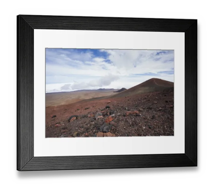 Framed Print : Volcanic rock formations and volcanic calderas on top of Mauna Kea, Hawaii, USA Framed Print : Volcanic rock formations and volcanic calderas on top of Mauna Kea, Hawaii, USA