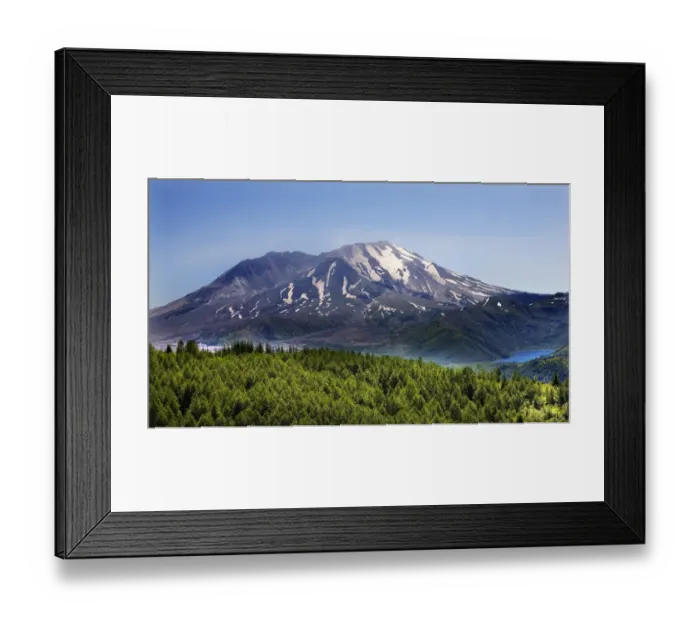 Framed Print : Mount St. Helens in National Volcanic Monument, Washington State, USA