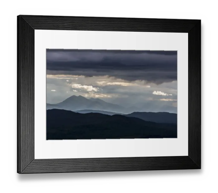 Framed Print : Bigelow Range and Appalachian Trail, Bald Mountain Township, Maine, USA