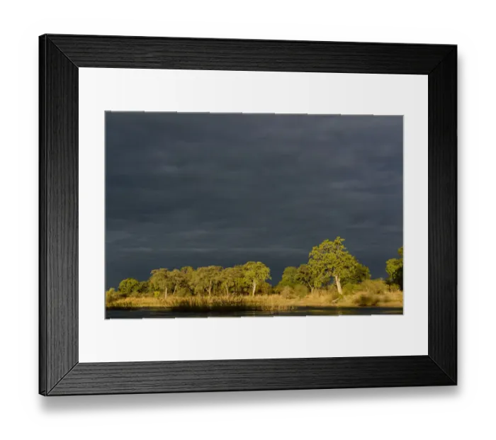Framed Print : Zambezi River view. Victoria Falls. Zambia Framed Print : Zambezi River view. Victoria Falls. Zambia