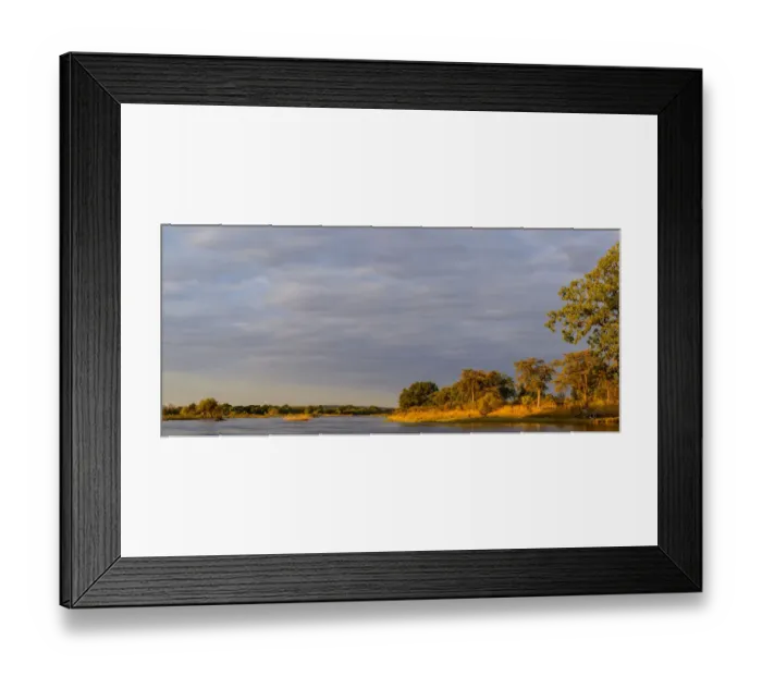 Framed Print : Zambezi River view and small waterbuck (Kobus ellipsiprymnus) herd. Victoria Falls. Zambia Framed Print : Zambezi River view and small waterbuck (Kobus ellipsiprymnus) herd. Victoria Falls. Zambia