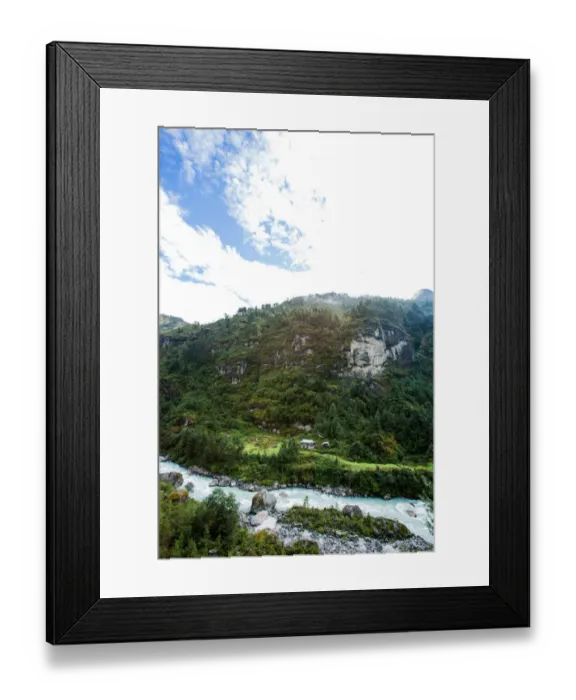 Framed Print : Everest base camp trek, Himalayas, Nepal, Sagarmatha National Park, Colour Image