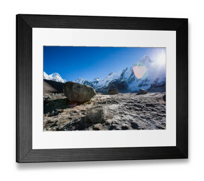 Framed Print : Everest base camp trek, Gorak Shep, Himalayas, Nepal, Colour Image, Color Image, Photography Framed Print : Everest base camp trek, Gorak Shep, Himalayas, Nepal, Colour Image, Color Image, Photography