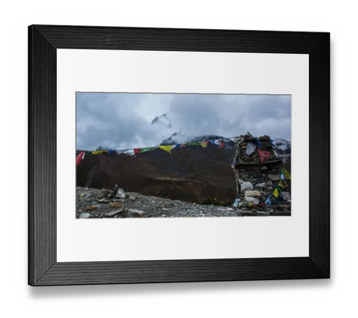 Framed Print : Stone marker with Buddhist prayer flags, Everest base camp trek, Sagarmatha National Park, UNESCO World Heritage Site, Solu-Khumbu district, Khumbu region, Eastern Nepal, Asia Framed Print : Stone marker with Buddhist prayer flags, Everest base camp trek, Sagarmatha National Park, UNESCO World Heritage Site, Solu-Khumbu district, Khumbu region, Eastern Nepal, Asia