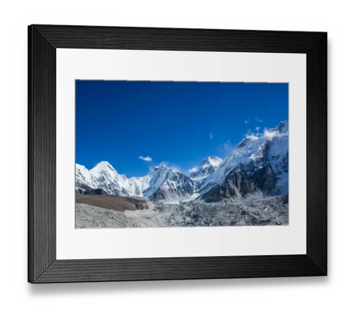 Framed Print : Everest base camp trek, Himalayas, Khumbu glacier, Nepal, Colour Image, Color Image