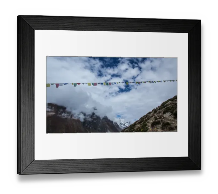 Framed Print : Everest base camp trek, Himalayas, Nepal, prayer flags, Colour Image, Color Image Framed Print : Everest base camp trek, Himalayas, Nepal, prayer flags, Colour Image, Color Image