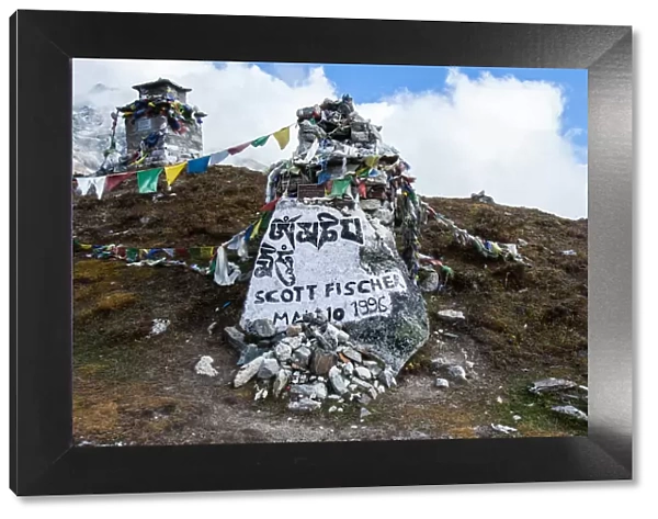 Everest base camp trek, Himalayas, Nepal, Scott Eugene Fischer, memorial, Colour Image