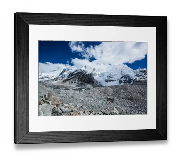 Framed Print : Everest base camp trek, Himalayas, Khumbu glacier, Nepal, Colour Image, Color Image