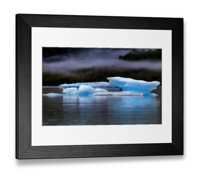 Framed Print : Icebergs having broken away from the Mendenhall glacier are floating toward the sea, Juneau, Alaska, United States of America Framed Print : Icebergs having broken away from the Mendenhall glacier are floating toward the sea, Juneau, Alaska, United States of America