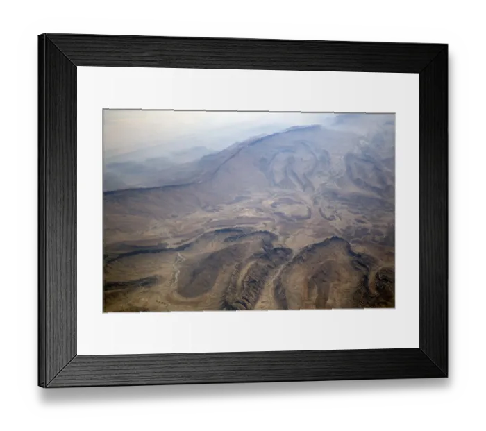 Framed Print : colour image, color image, photography, day, UAE, flying, aerial, looking down, plane Framed Print : colour image, color image, photography, day, UAE, flying, aerial, looking down, plane
