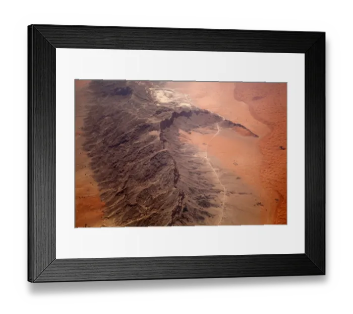 Framed Print : colour image, color image, photography, day, UAE, flying, aerial, looking down, plane Framed Print : colour image, color image, photography, day, UAE, flying, aerial, looking down, plane