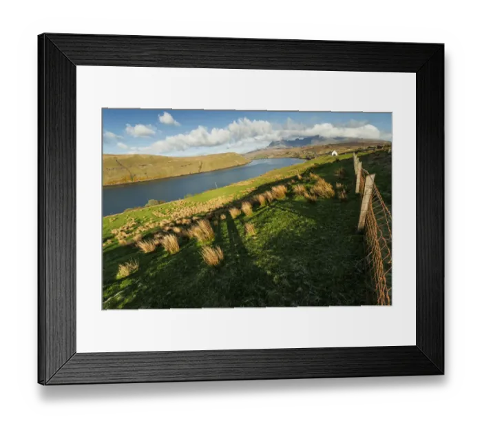 Framed Print : Loch Harport on the Isle of Skye home to the famous Talisker Waterfront Whisky Distillery, Carbost, United Kingdom, Scotland Framed Print : Loch Harport on the Isle of Skye home to the famous Talisker Waterfront Whisky Distillery, Carbost, United Kingdom, Scotland
