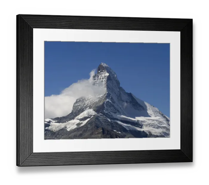 Framed Print : Scenic view of Matterhorn, Sunnegga, Zermatt, Valais Canton, Switzerland Framed Print : Scenic view of Matterhorn, Sunnegga, Zermatt, Valais Canton, Switzerland