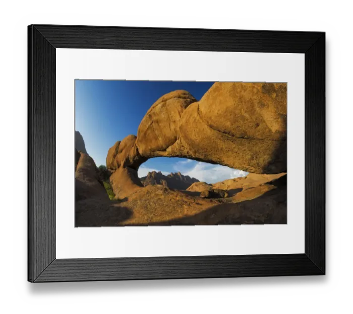 Framed Print : The Eye of Spitzkoppe, the famous Natural Rock Bridge / Arch at Spitzkoppe in the Erongo Region, Namibia, Africa Framed Print : The Eye of Spitzkoppe, the famous Natural Rock Bridge / Arch at Spitzkoppe in the Erongo Region, Namibia, Africa