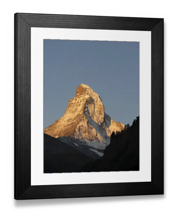 Framed Print : Scenic view of Matterhorn at sunrise, Zermatt, Valais Canton, Switzerland Framed Print : Scenic view of Matterhorn at sunrise, Zermatt, Valais Canton, Switzerland