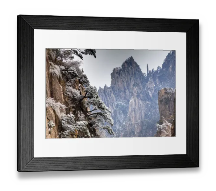 Framed Print : Majestic Mountain range, Yellow Mountains, China Framed Print : Majestic Mountain range, Yellow Mountains, China